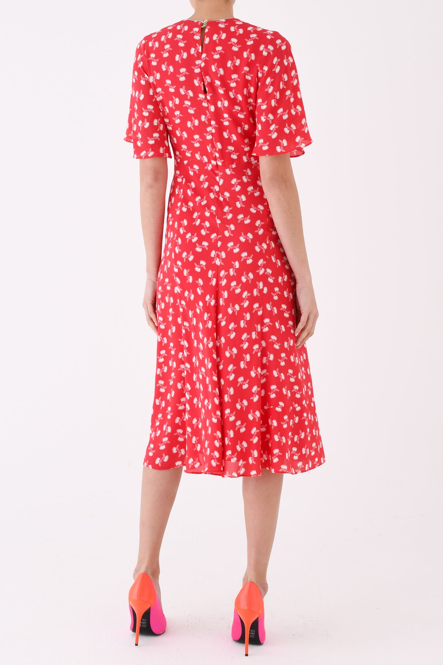 JESSIE DRESS | RED LARGE HIAWATHA PRINT