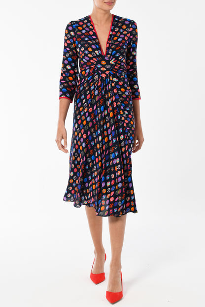JESSIE DRESS | LIPS PRINT