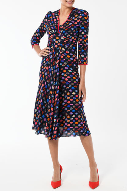 JESSIE DRESS | LIPS PRINT