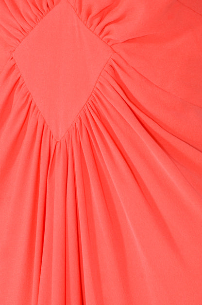 JESSIE DRESS  | BRIGHT ORANGE SILK