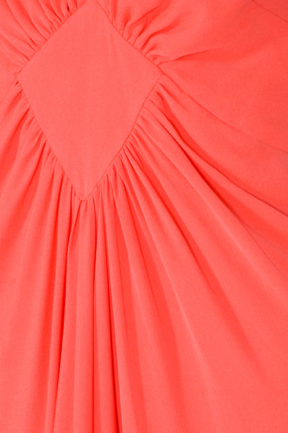 JESSIE DRESS  | BRIGHT ORANGE SILK