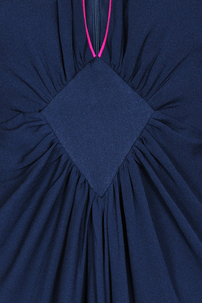 JESSIE DRESS | NAVY SILK GEORGETTE