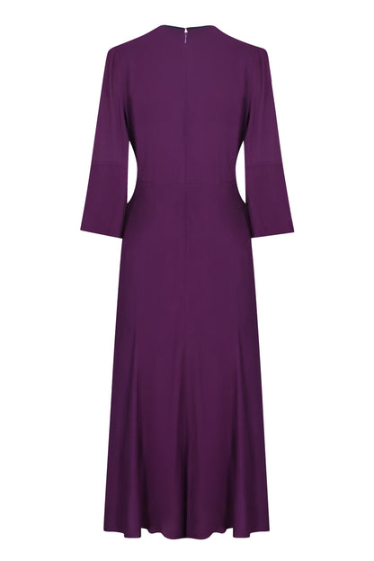 JESSIE DRESS | AUBERGINE RAYON