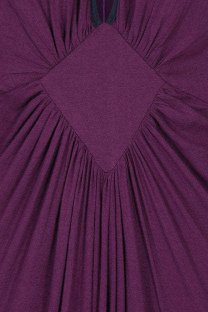 JESSIE DRESS | AUBERGINE RAYON