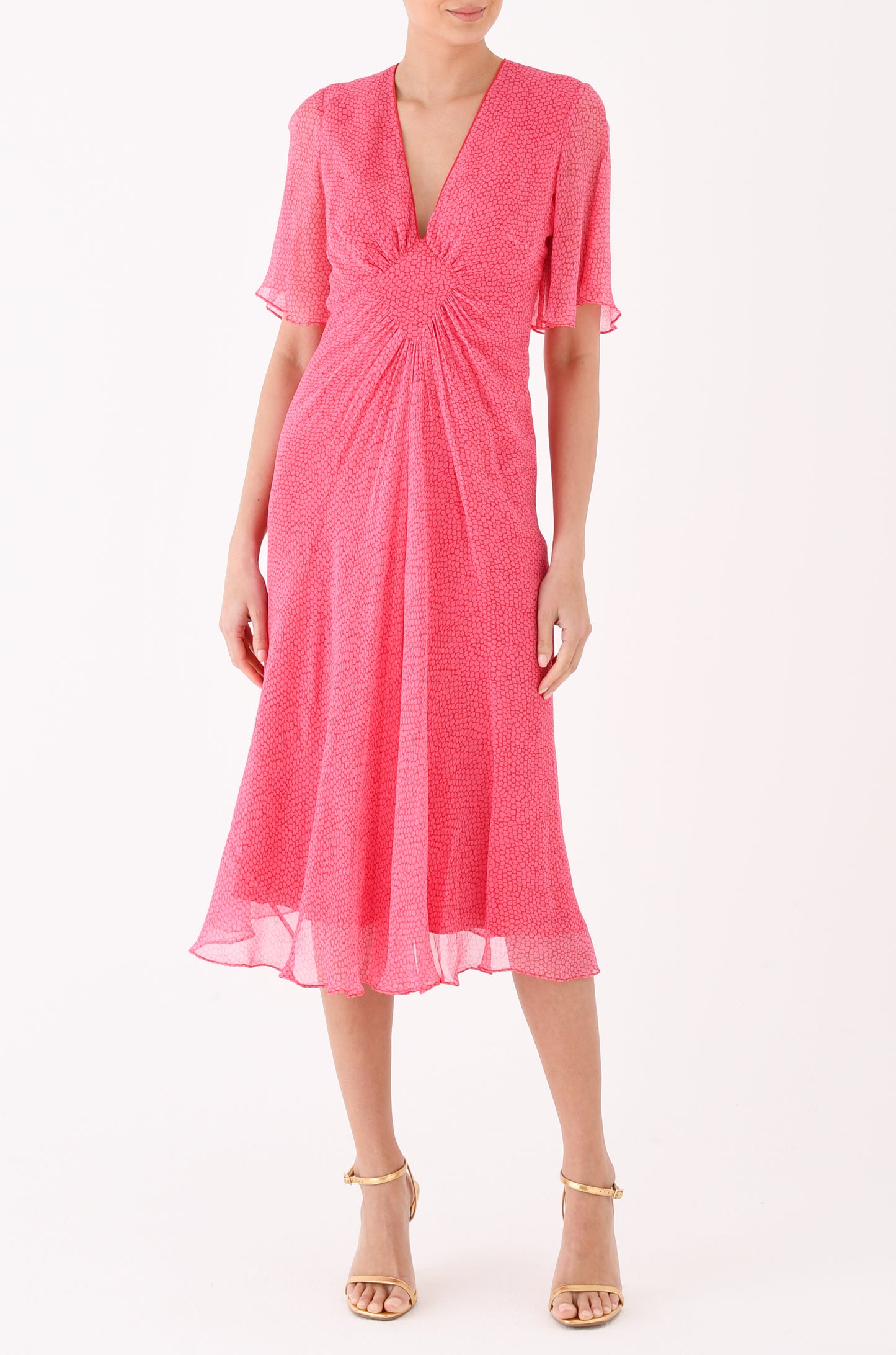 JESSIE DRESS | ORGANIC PRINT SALMON