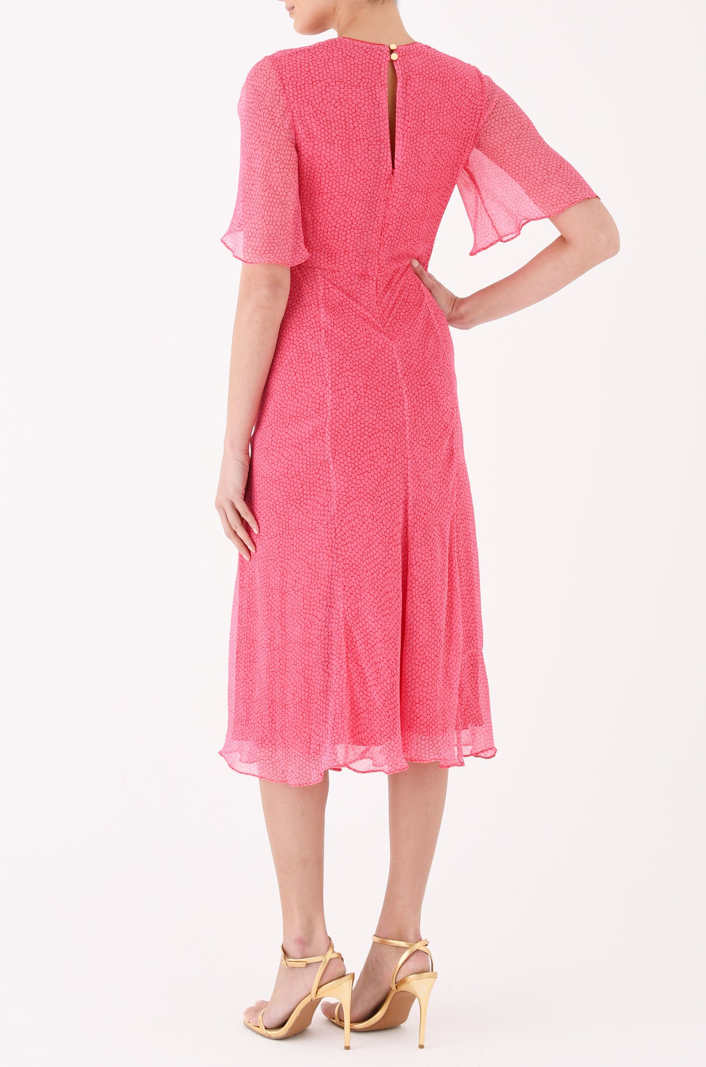 JESSIE DRESS | ORGANIC PRINT SALMON