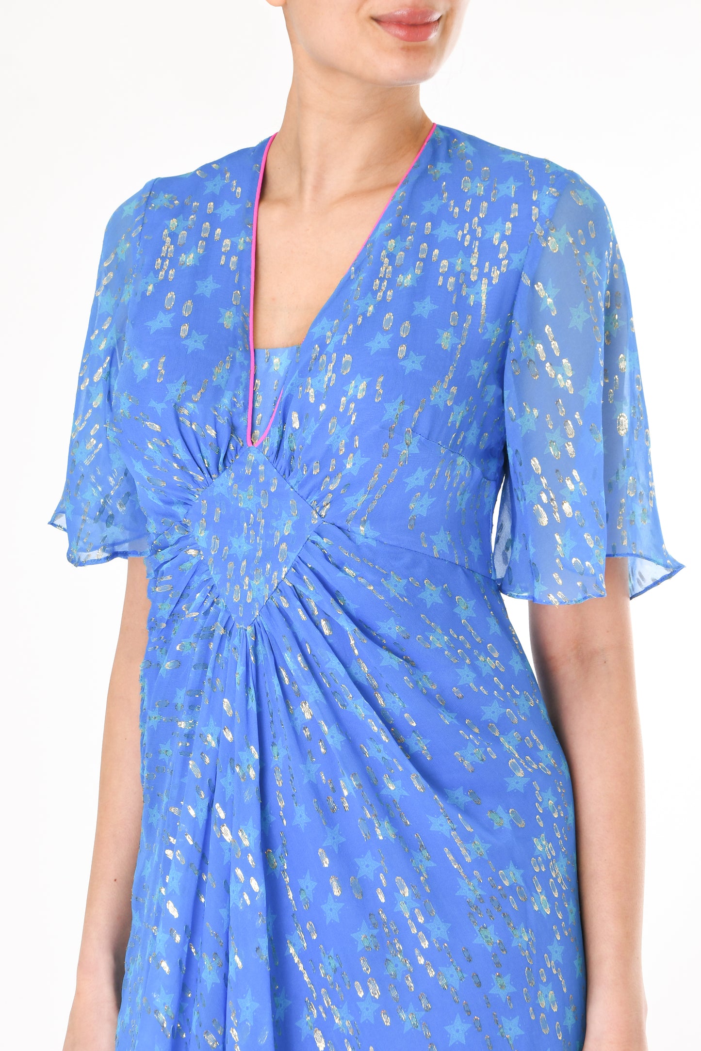JESSIE DRESS | MOROCCAN STAR PRINTED SILK