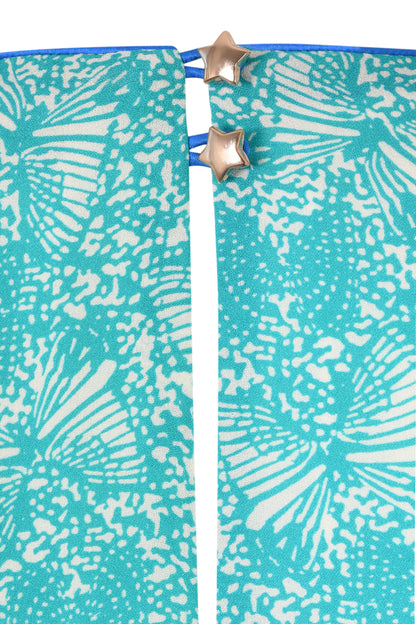 JESSIE DRESS | AQUA FLUTTER PRINT