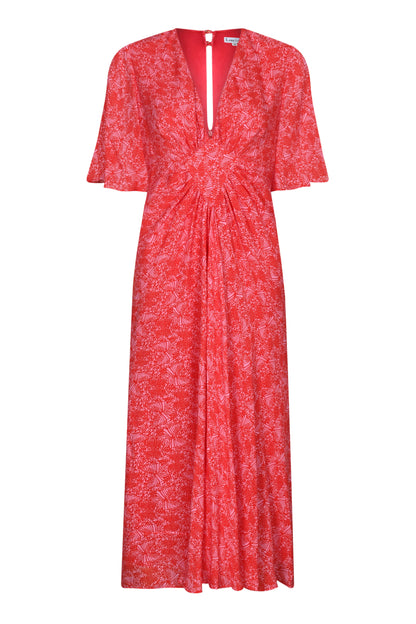 JESSIE DRESS | RED FLUTTER PRINT
