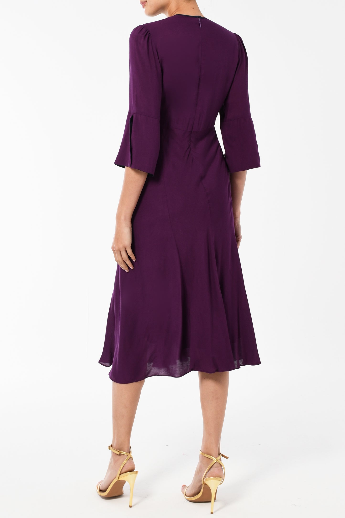 JESSIE DRESS | AUBERGINE RAYON