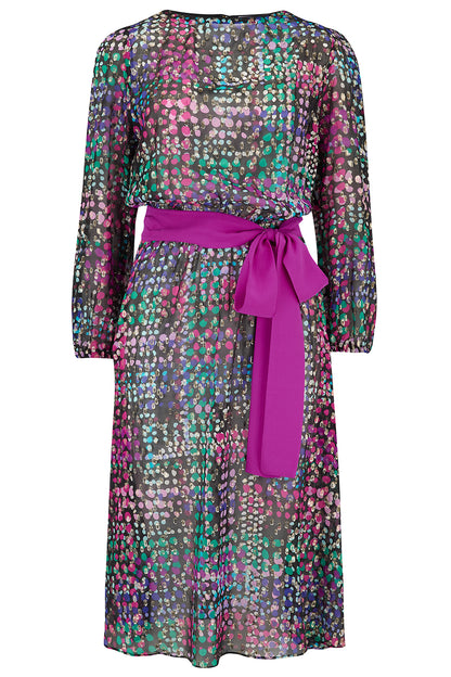 JOJO DRESS | GOLDEN DOTTY SILK