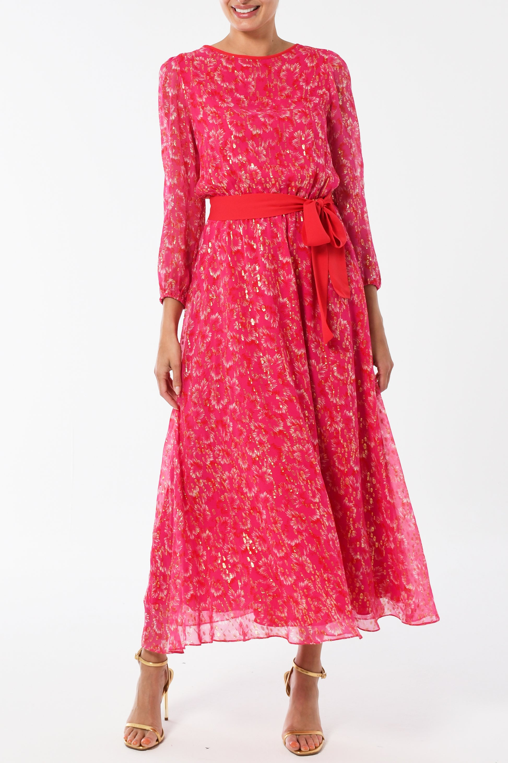 jojo midi dress Our Stunning Midi JoJo Dress is a classic in the Black silk with golden spots. Libelula