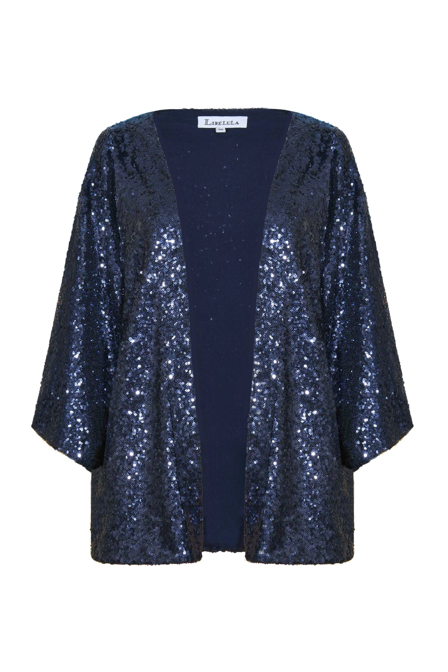 KIMONO JACKET | NAVY SEQUINS
