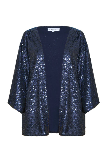 KIMONO JACKET | NAVY SEQUINS