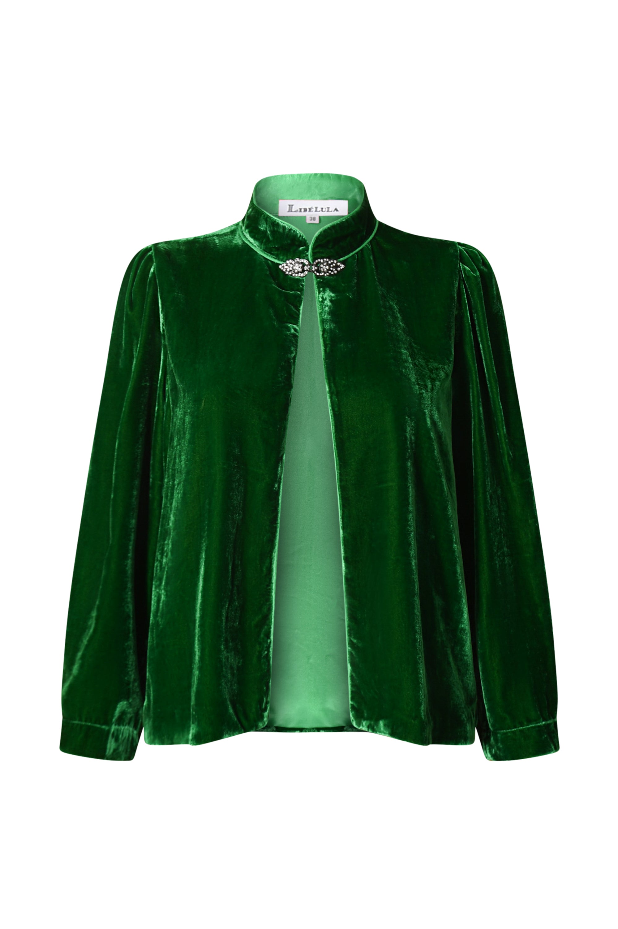 Green Velvet Evening Jacket | Laura Jacket | Libelula – Libelula
