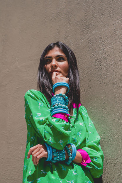 SILKY TOP | LOVEBIRDS PRINT