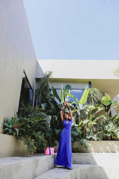 LONG MILLIE DRESS | LOVEBIRDS PRINT