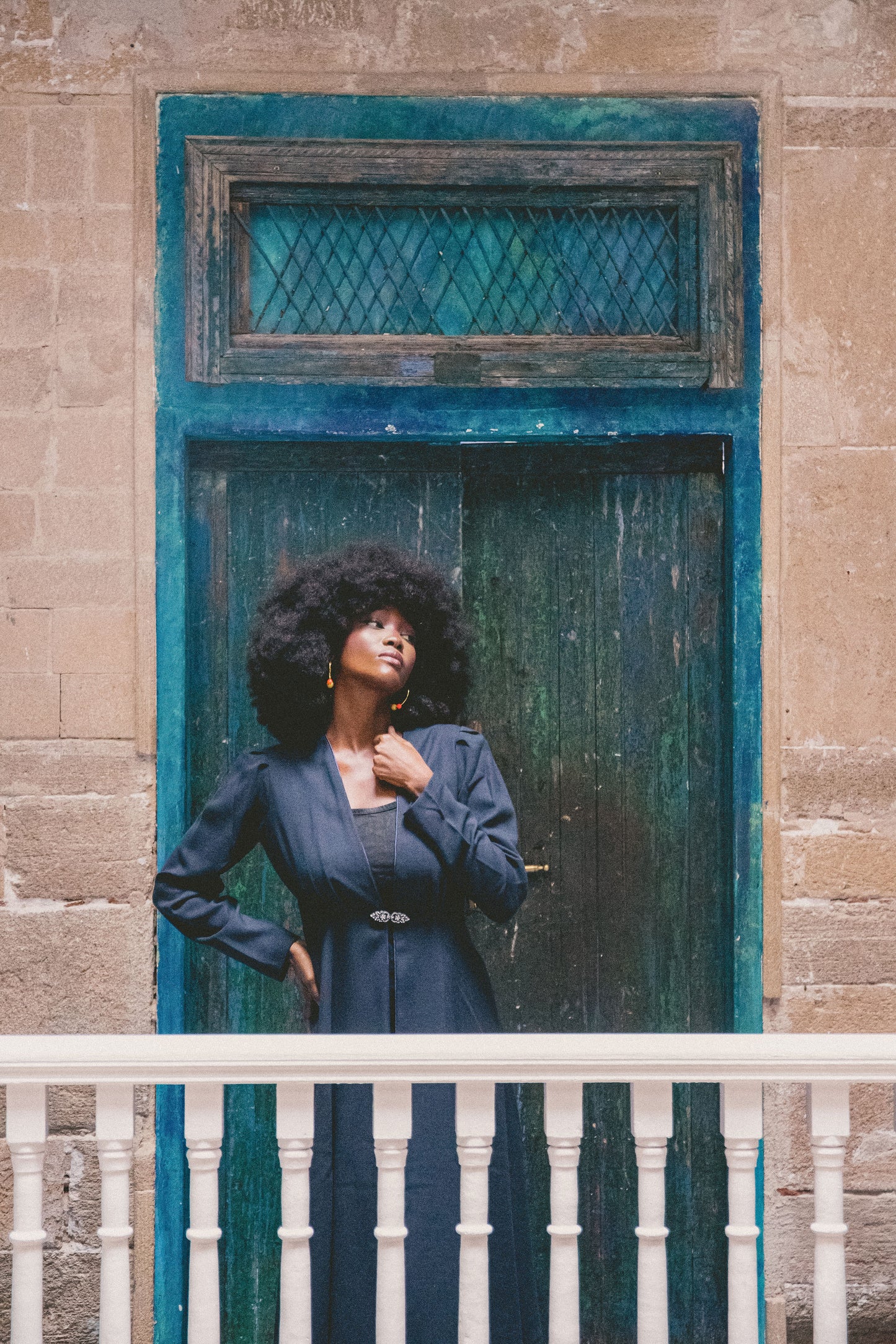 NEW DULWICH COAT | NAVY WOOL CREPE