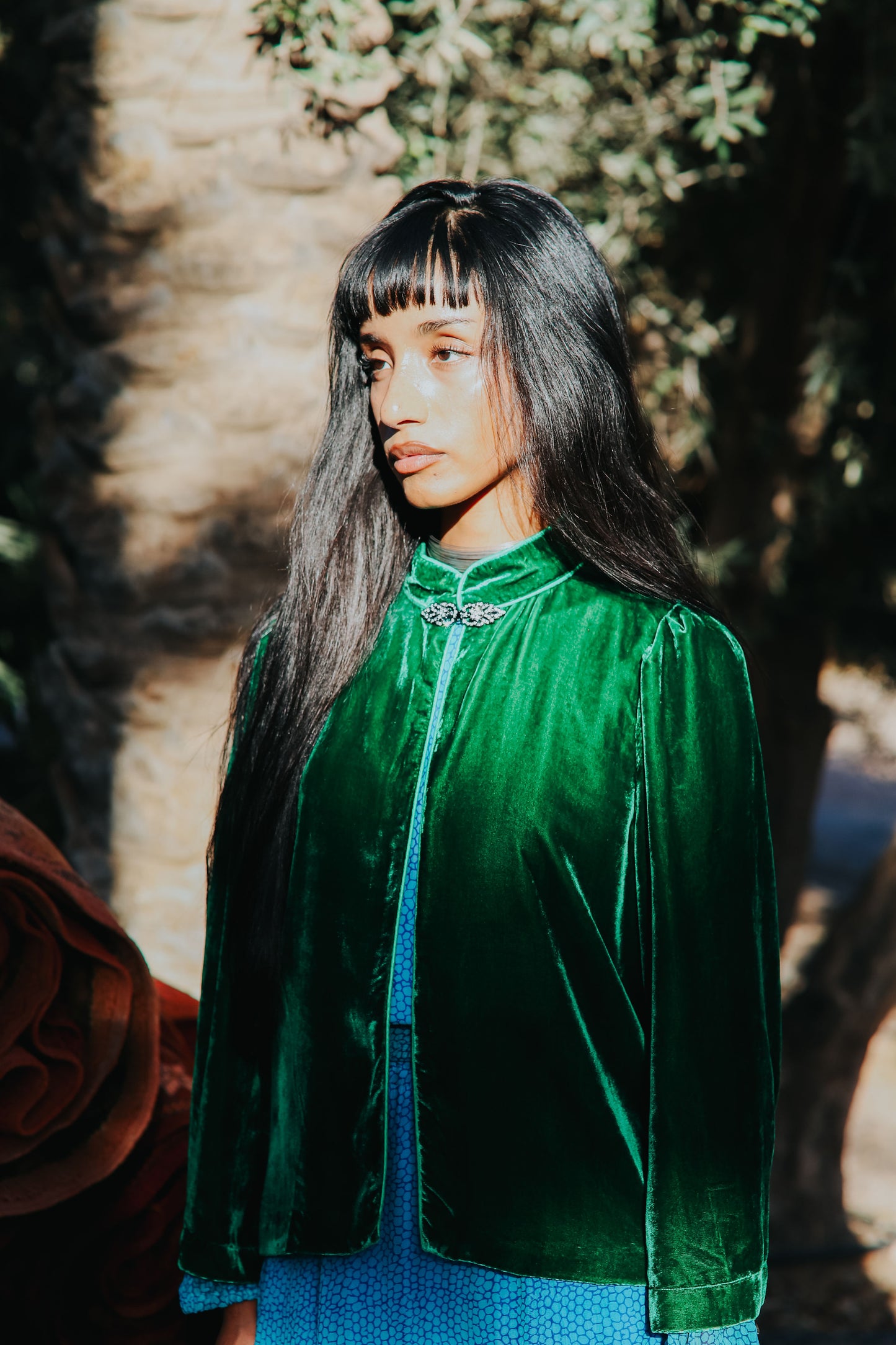 LAURA JACKET | GREEN VELVET