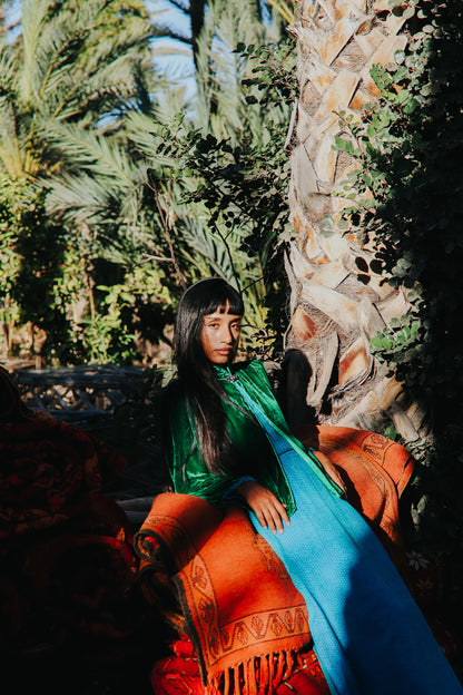 LAURA JACKET | GREEN VELVET