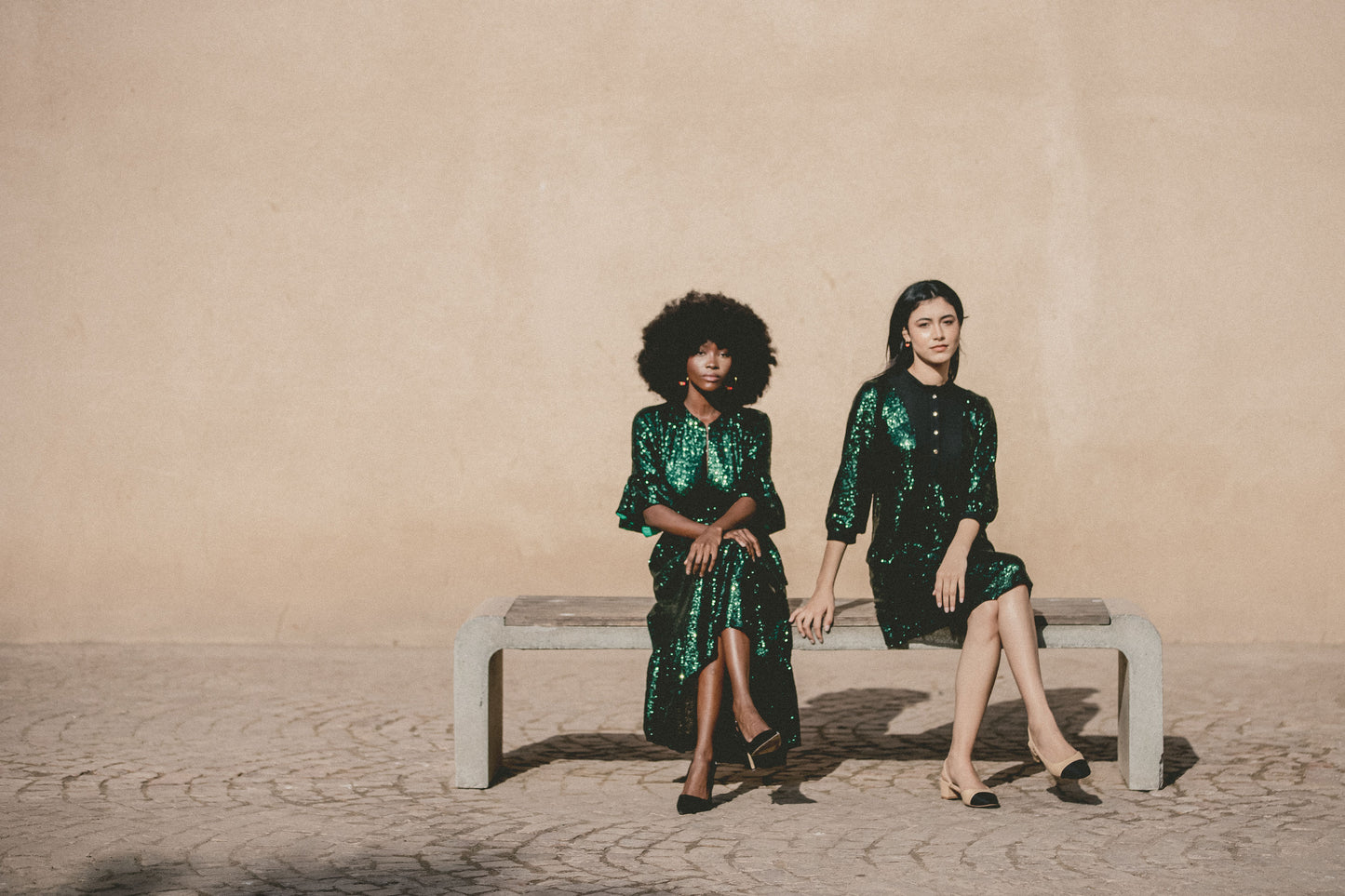 GOODIE TUNIC | BOTTLE GREEN SEQUINS