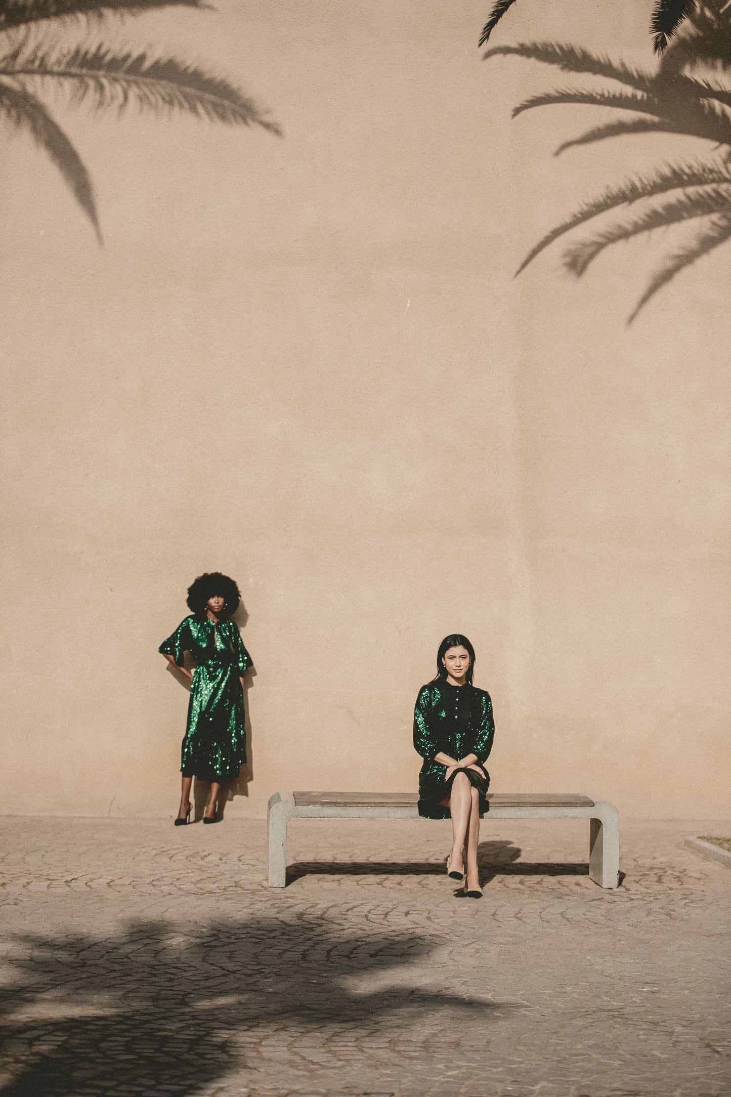 GOODIE TUNIC | BOTTLE GREEN SEQUINS