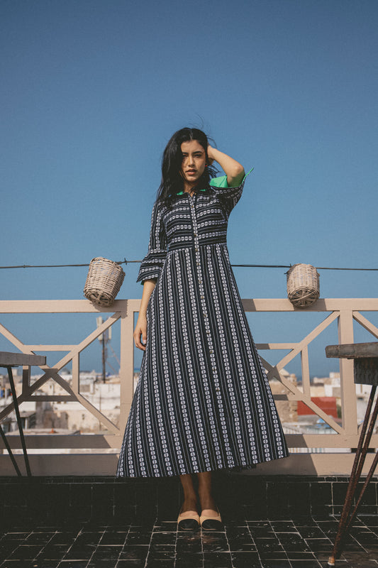 MAXI LUCINDA DRESS | EMBROIDERED COTTON