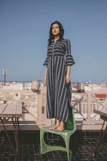 MAXI LUCINDA DRESS | EMBROIDERED COTTON