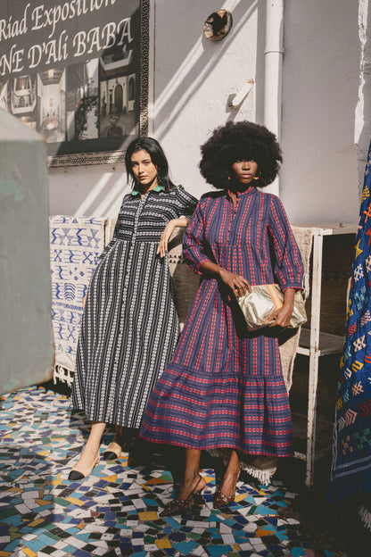 LONGER CLAUDE DRESS | EMBROIDERED COTTON