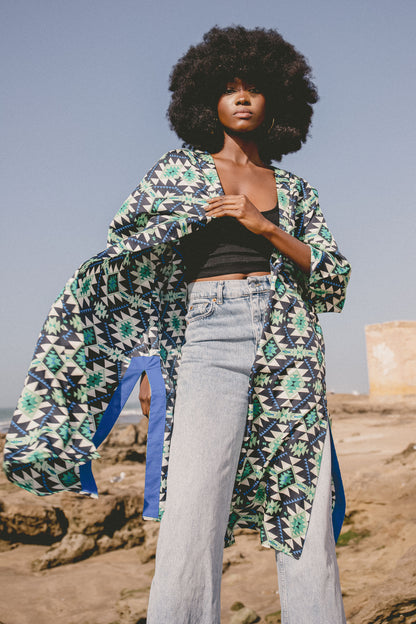 KIMONO | GEOTRI SILK TWILL