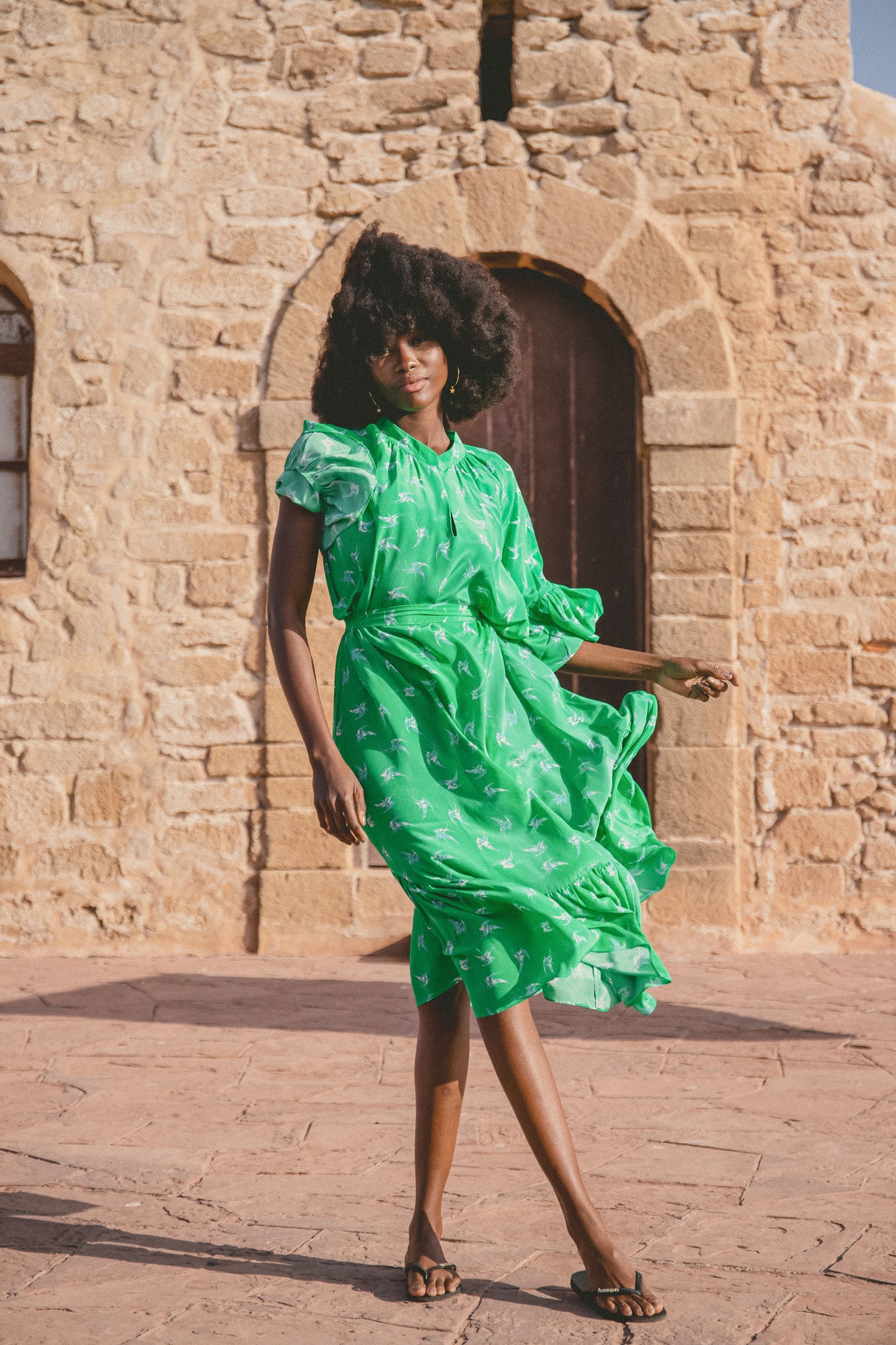 BLAZE DRESS | LOVEBIRDS PRINT