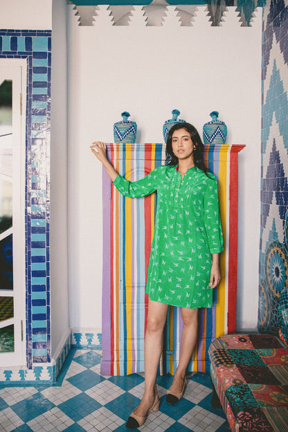 CHLOE DRESS | LOVEBIRDS PRINT