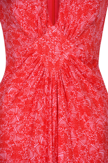 LONG JESSIE DRESS | FLUTTER PRINT
