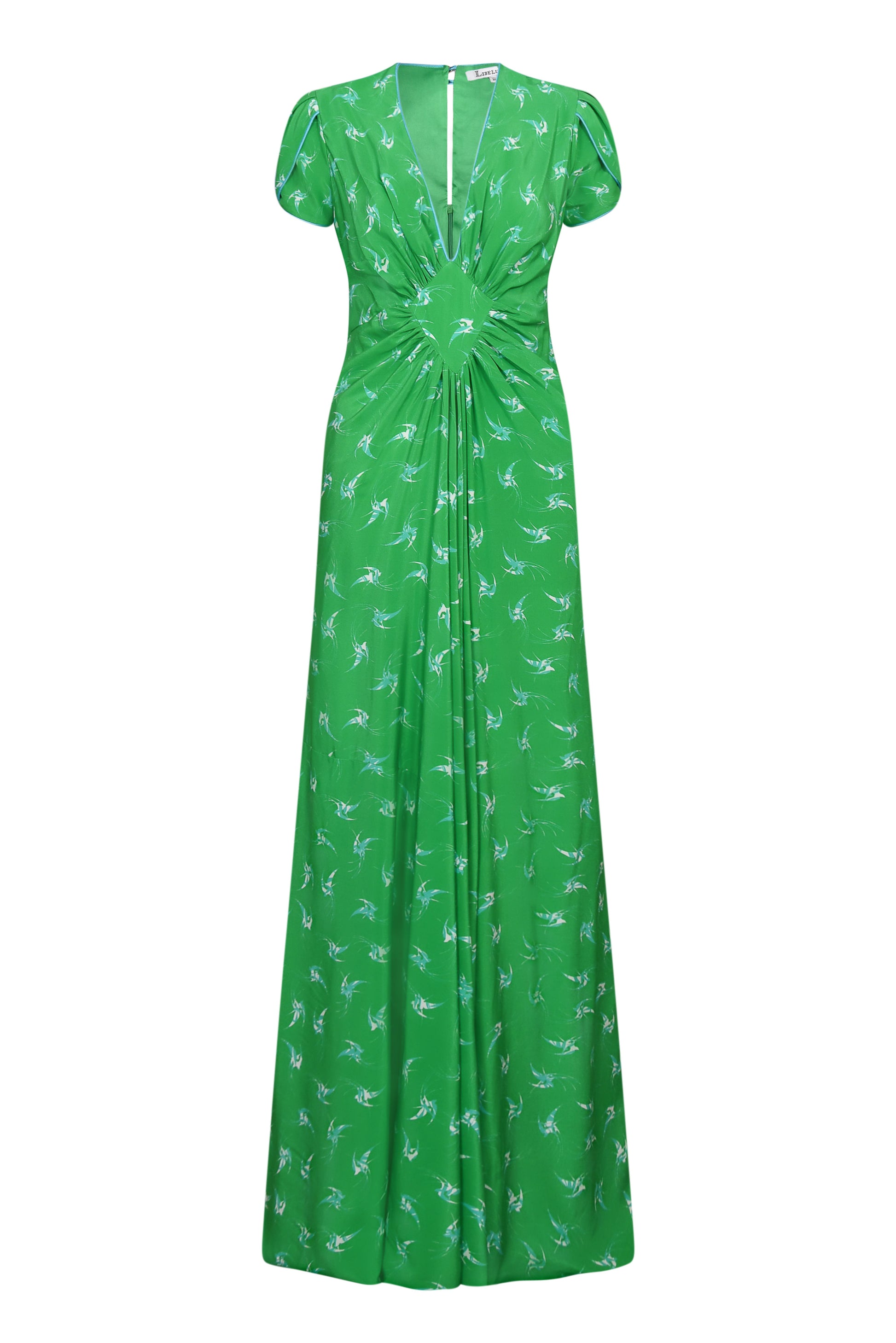 Libelula Long Jessie Dress with pleated skirt and diamond waist