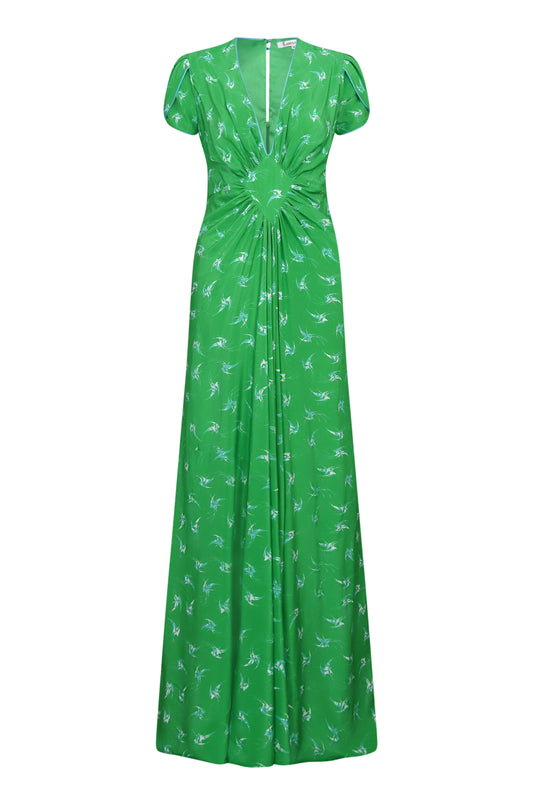 Libelula Long Jessie Dress with pleated skirt and diamond waist