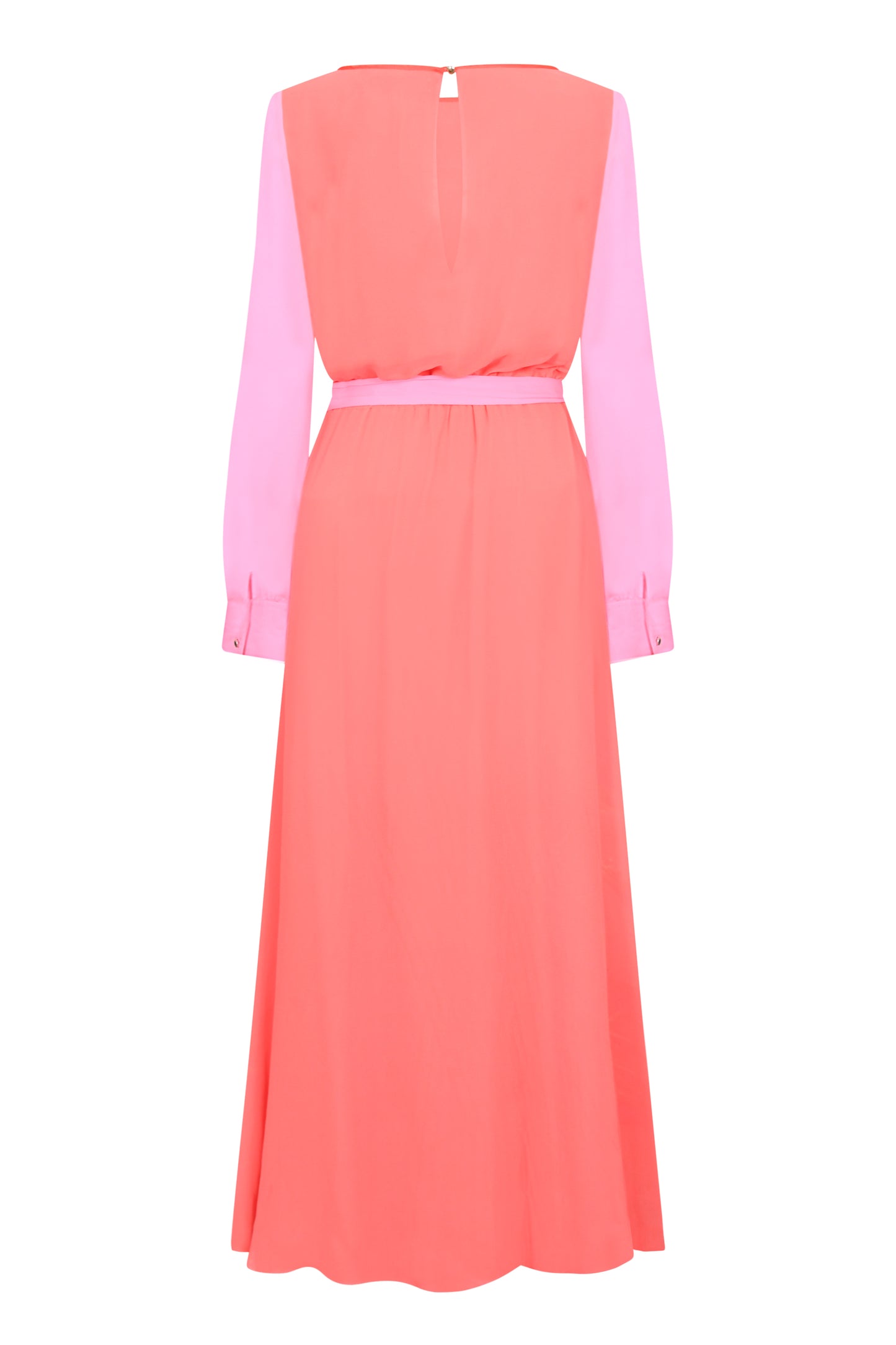 MAXI JOJO DRESS | HOT ORANGE SILK GEORGETTE
