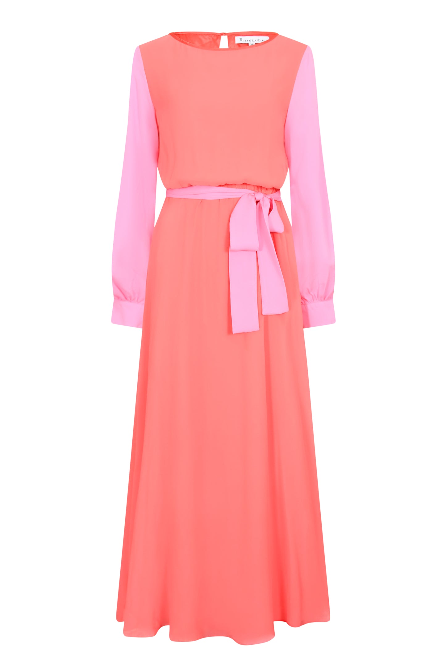 MAXI JOJO DRESS | HOT ORANGE SILK GEORGETTE