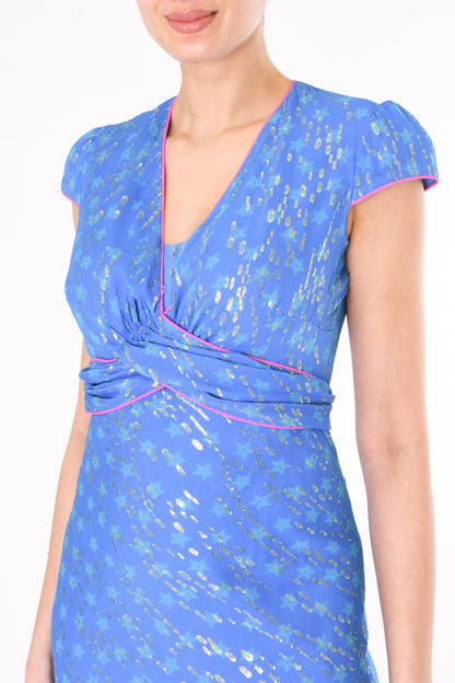 LONG MILLIE DRESS | MOROCCAN STAR PRINT