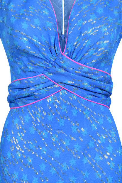 LONG MILLIE DRESS | MOROCCAN STAR PRINT