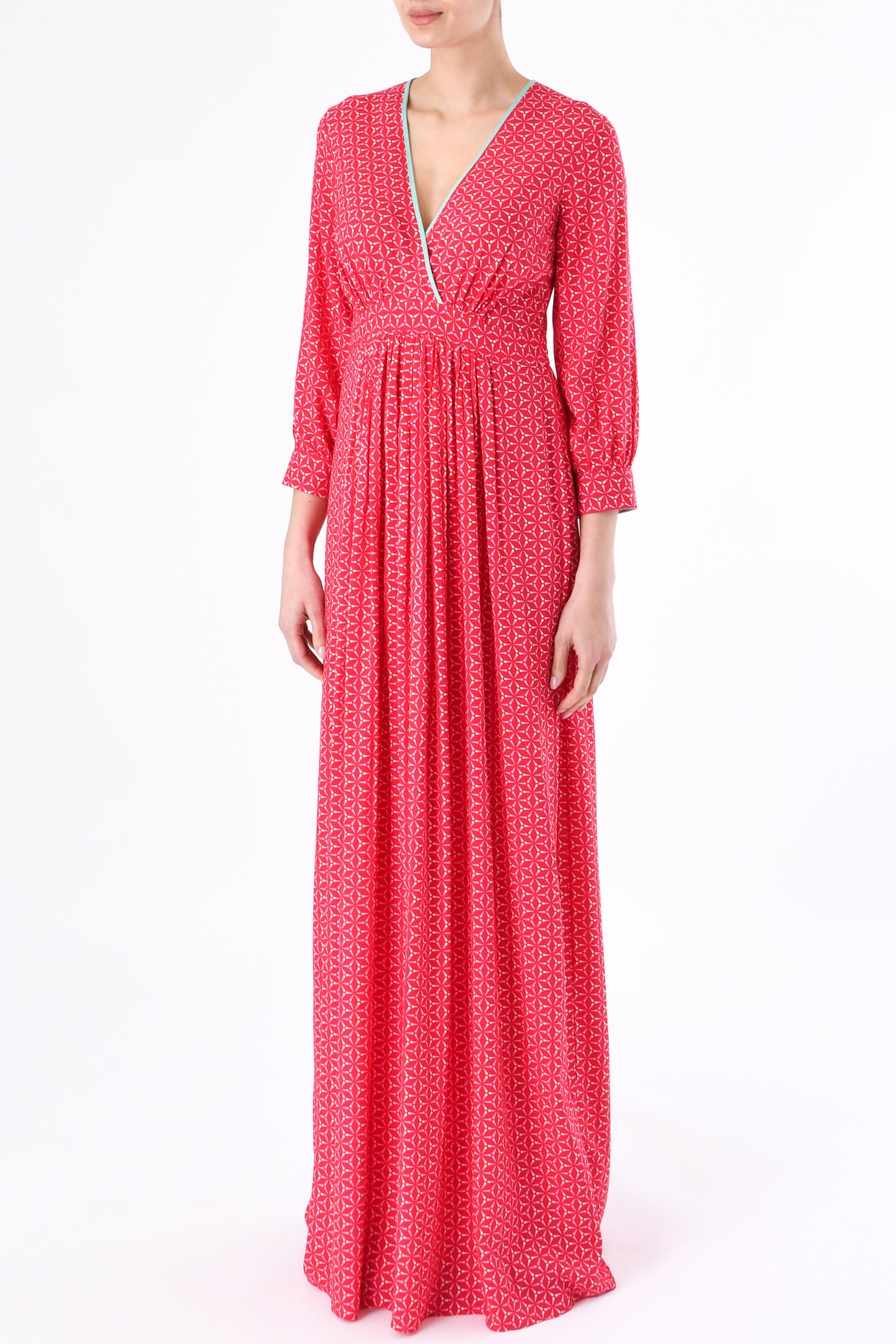 LONG STANLEY DRESS | SPINNING PRINT