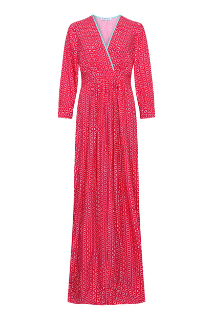 LONG STANLEY DRESS | SPINNING PRINT