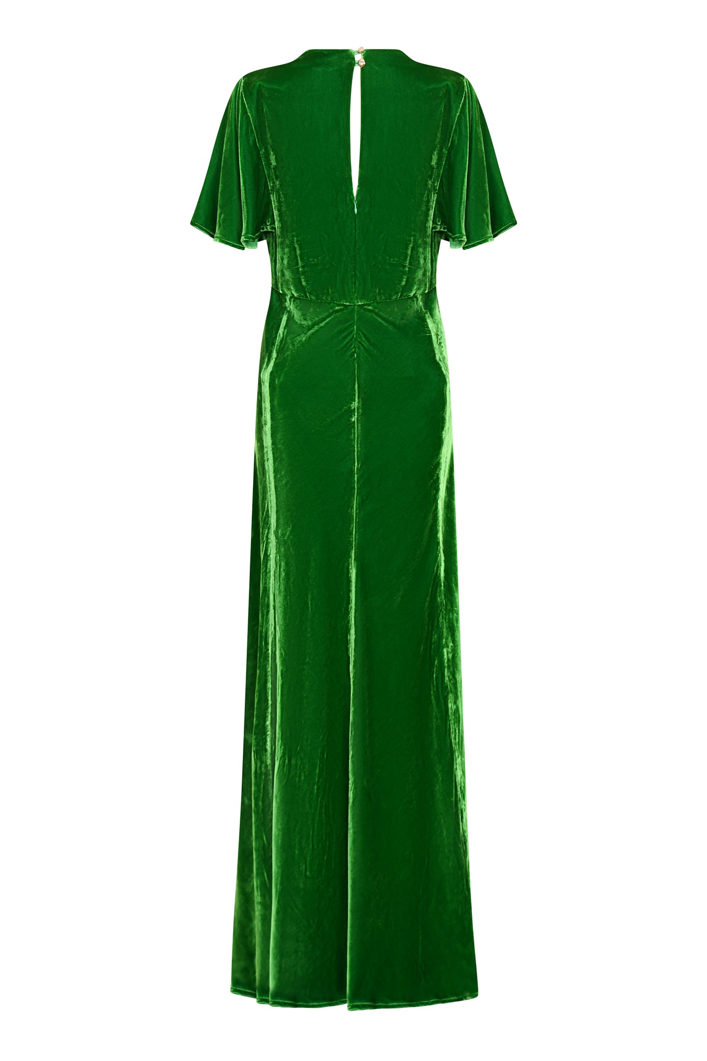 LONG TAMMIM DRESS | GREEN VELVET