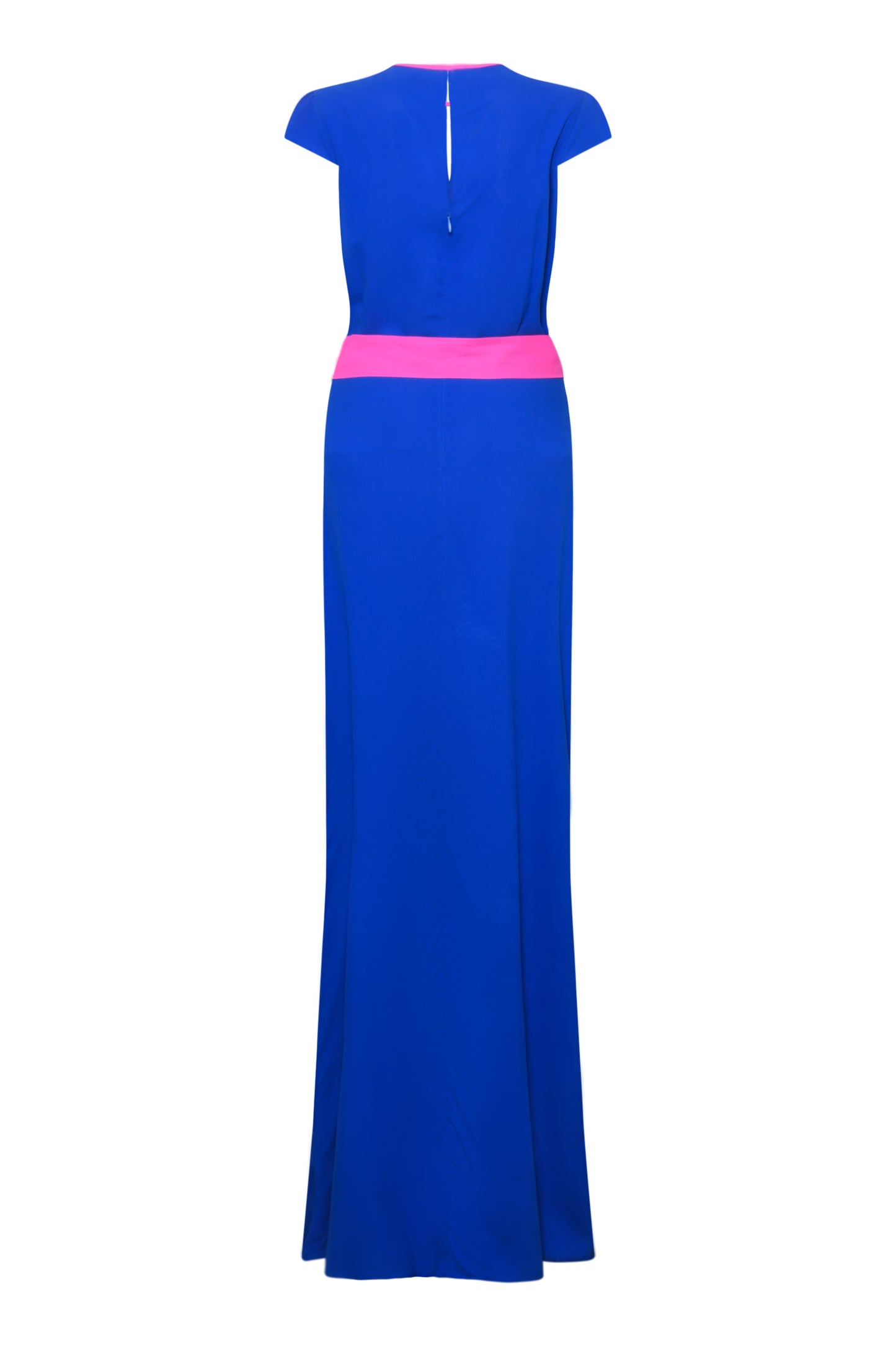 LONG TILLY DRESS | COBALT BLUE SILK FUJI
