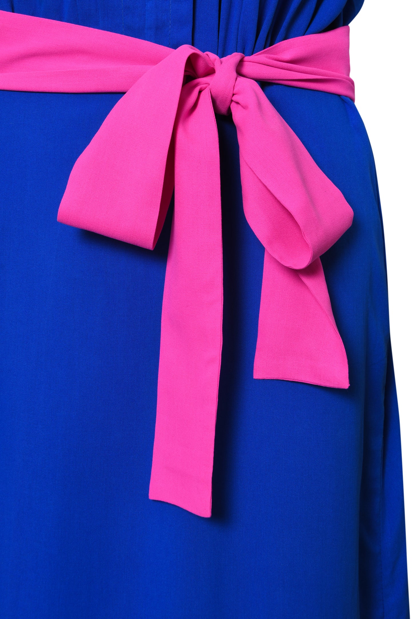 LONG TILLY DRESS | COBALT BLUE SILK FUJI
