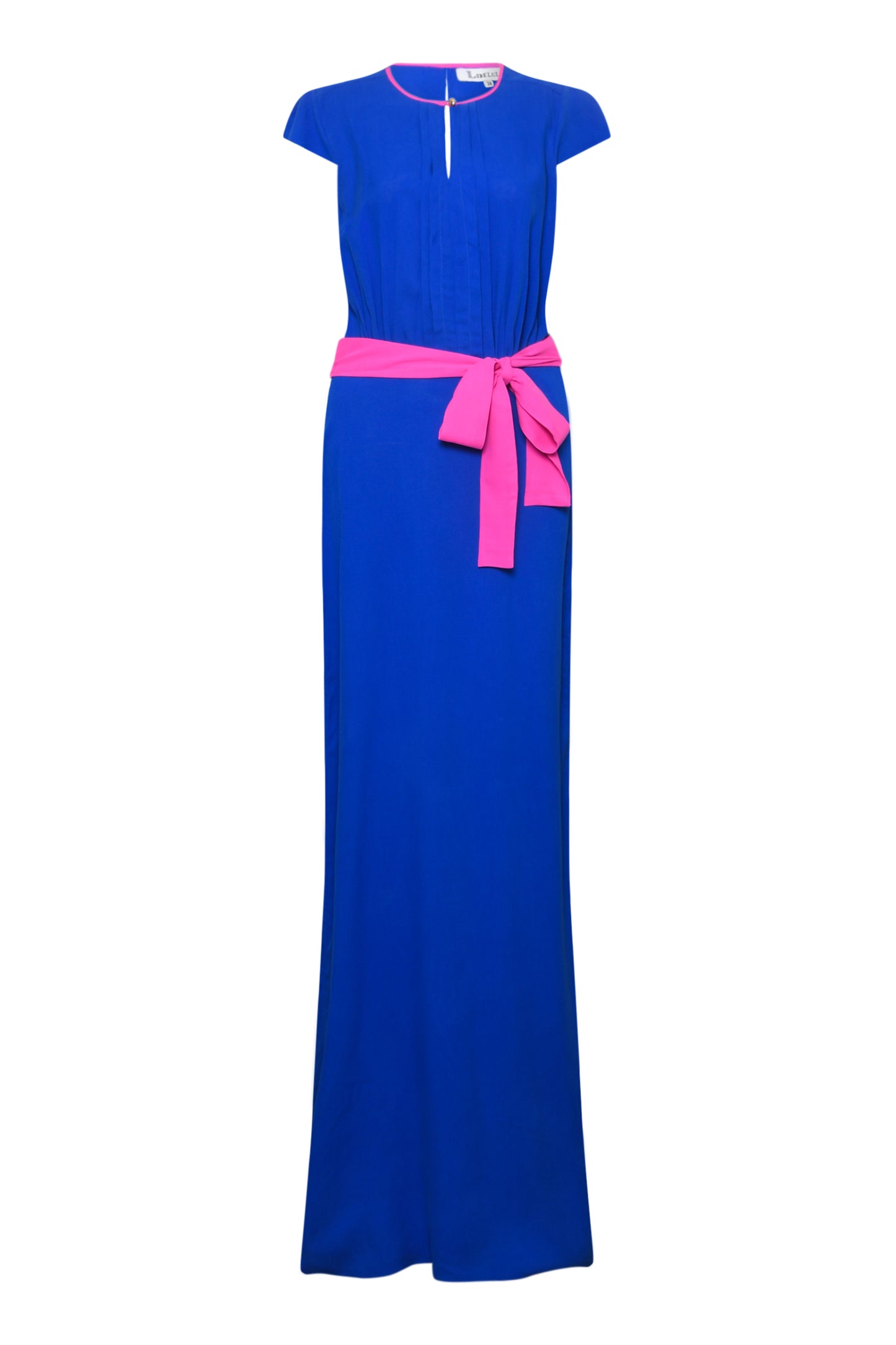 LONG TILLY DRESS | COBALT BLUE SILK FUJI