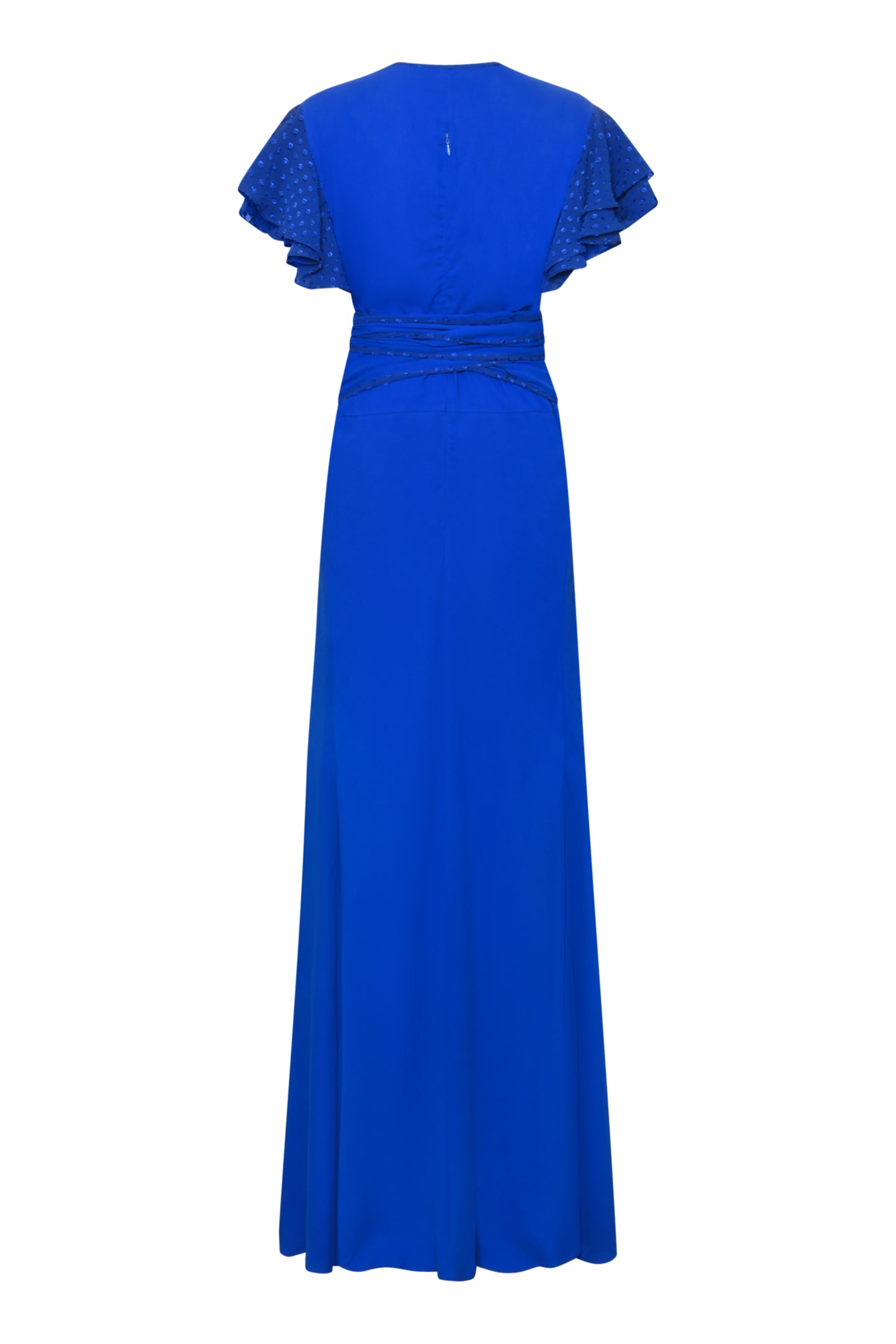 LONG POPPY DRESS | COBALT BLUE SILK FUJI