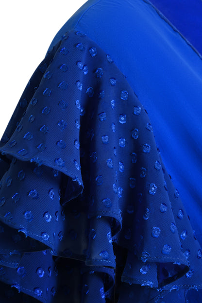 LONG POPPY DRESS | COBALT BLUE SILK FUJI