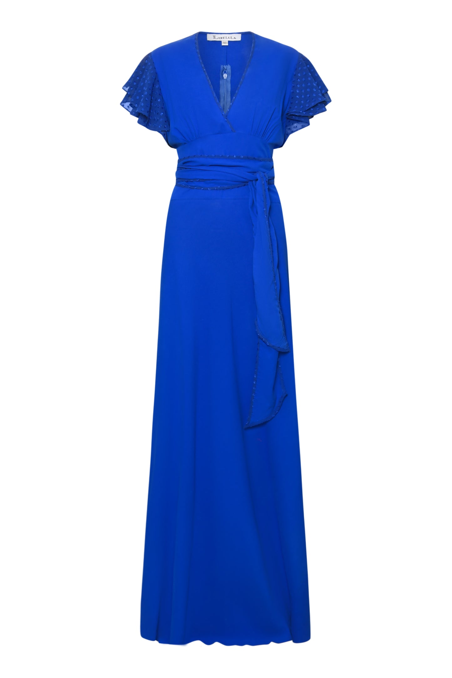 LONG POPPY DRESS | COBALT BLUE SILK FUJI