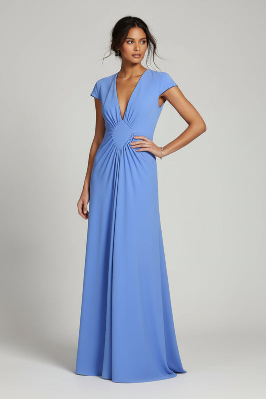 LONG JESSIE DRESS | POWDERY BLUE