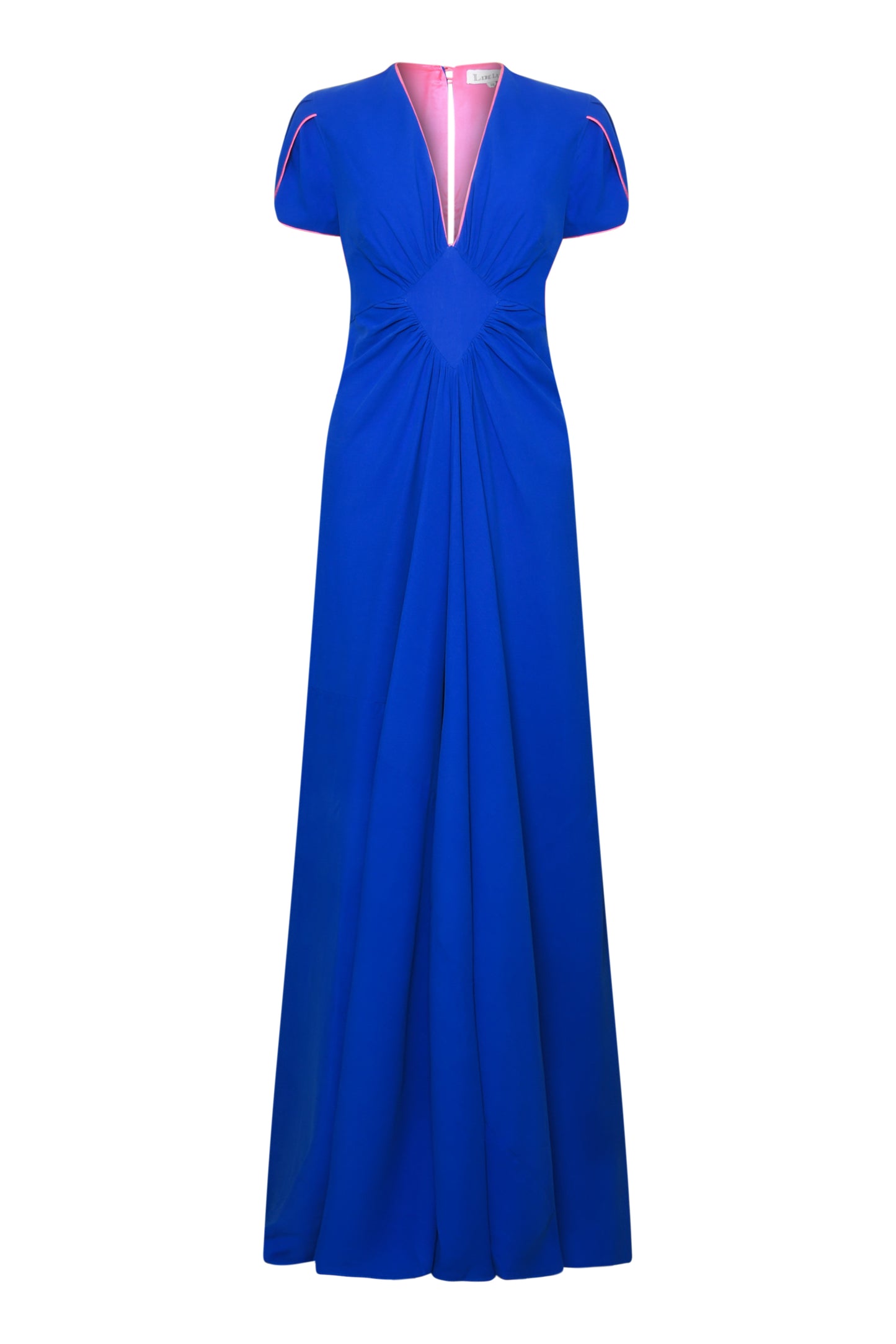 LONG JESSIE DRESS | COBALT BLUE SILK FUJI